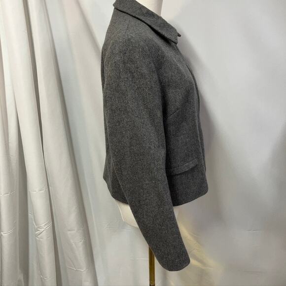 Vintage 80's Clifford &‎ Wills Wool Zip up Grey Jacket Womens 8 Classic - Picture 6 of 13